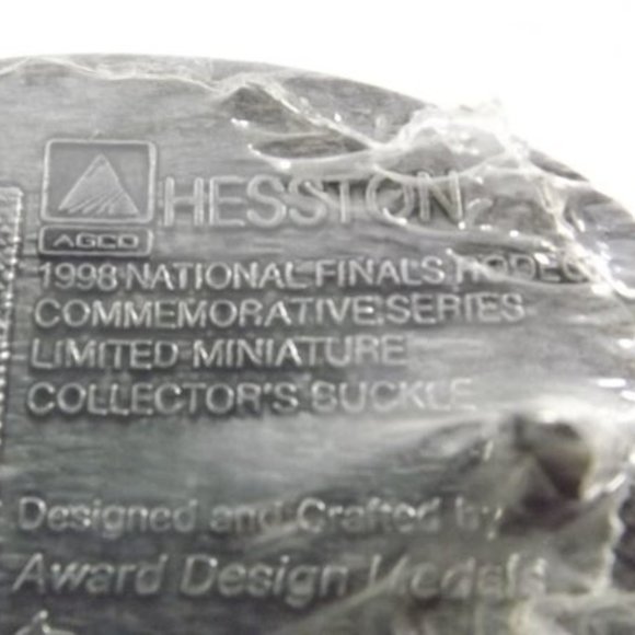 Hesston National Finals Rodeo 1998 Mini Buckle - Picture 5 of 7